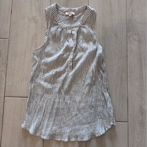 ANDREE by unit Maternity Pinstripe blue and white blouse M